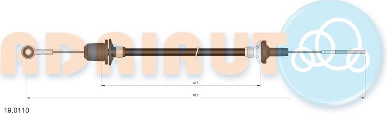 Cable Pull, clutch control 19.0110