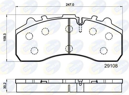 Brake Pad Set, disc brake CBP9042MK - image 2
