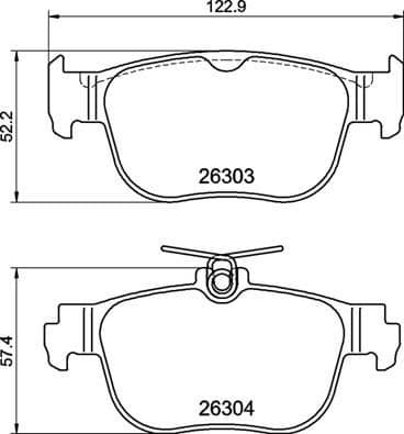 Brake Pad Set, disc brake PRIME LINE P85189