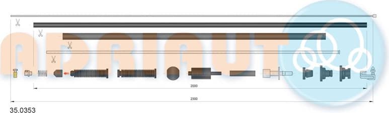 Accelerator Cable 35.0353