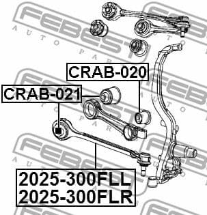 Control/Trailing Arm, wheel suspension 2025-300FLL - image 2