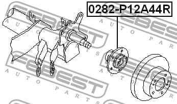 Wheel Hub 0282-P12A44R - image 2