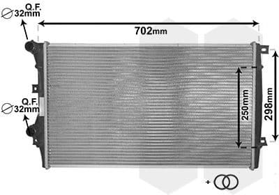 Radiator, engine cooling *** IR PLUS *** 58002206