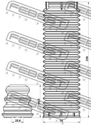 Dust Cover Kit, shock absorber MZSHB-BLF-KIT - image 2