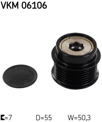 Alternator Freewheel Clutch VKM 06106 - image 2