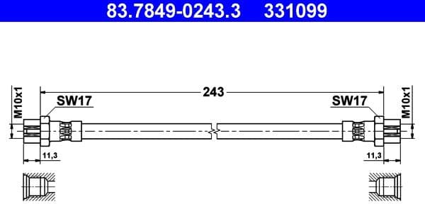 Brake Hose 83784902433