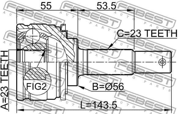Joint Kit, drive shaft 0110-003 - image 2