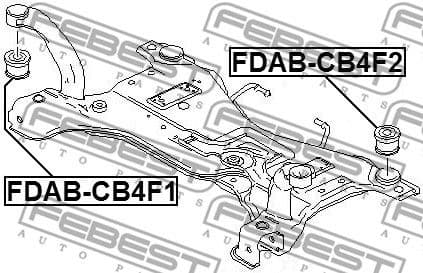 Bushing, axle beam FDAB-CB4F1 - image 2