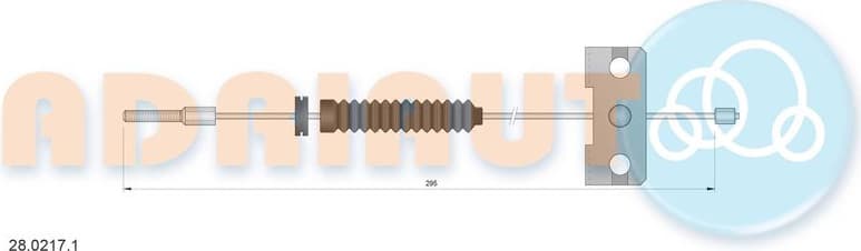 Cable Pull, parking brake 28.0217.1