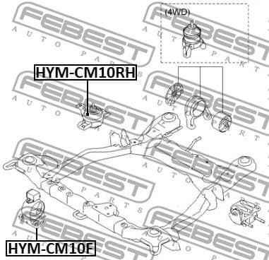 Mounting, engine HYM-CM10F - image 2