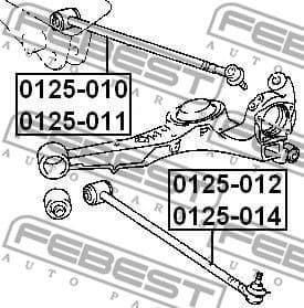 Control/Trailing Arm, wheel suspension 0125-010 - image 2