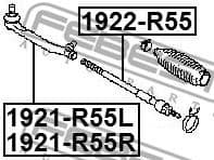 Tie Rod End 1921-R55L - image 2