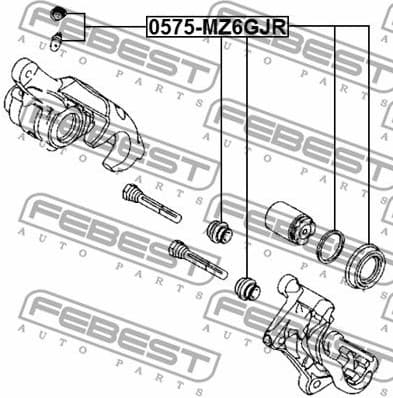 Repair Kit, brake caliper 0575-MZ6GJR - image 2