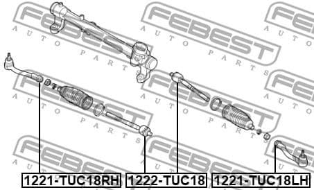 Tie Rod End 1221-TUC18RH - image 2