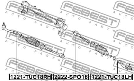 Inner Tie Rod 2222-SPO16 - image 2