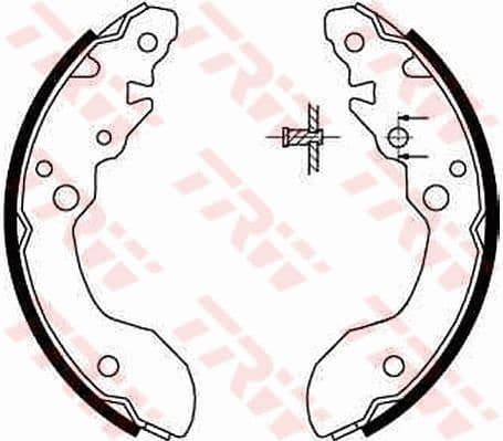 Brake Shoe Set GS8671 - image 2