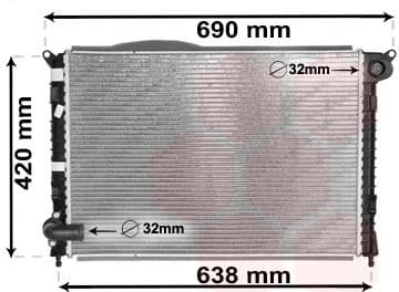 Radiator, engine cooling 06002286