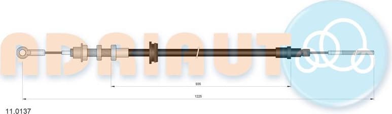 Cable Pull, clutch control 11.0137