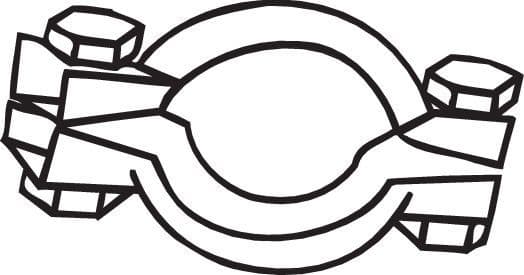 Clamping Piece, exhaust system 254-386