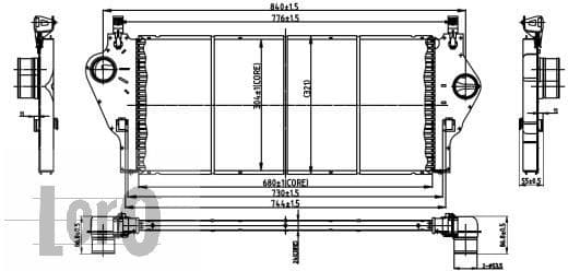 Charge Air Cooler LORO 042-018-0001 - image 3