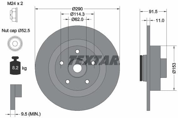 Brake Disc PRO 92317603