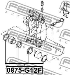 Repair Kit, brake caliper 0875-G12F - image 2