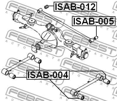Mounting, control/trailing arm ISAB-004 - image 2