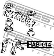 Mounting, differential HAB-014 - image 2