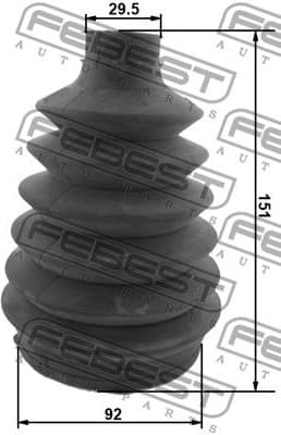 Bellow Kit, drive shaft 1617P-163 - image 2