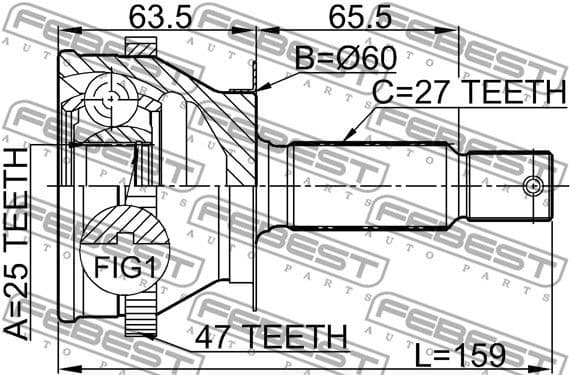 Joint Kit, drive shaft 1210-011A47 - image 2