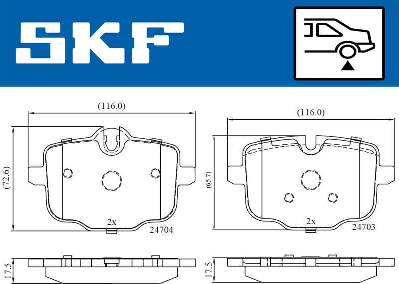 Brake Pad Set, disc brake VKBP90366