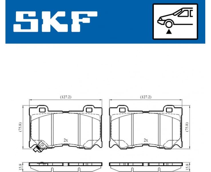 Brake Pad Set, disc brake VKBP80546A