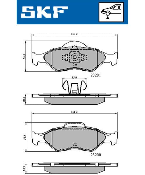 Brake Pad Set, disc brake VKBP80348