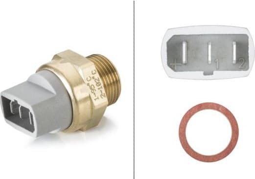 Temperature Switch, radiator fan 6ZT 007 802-021