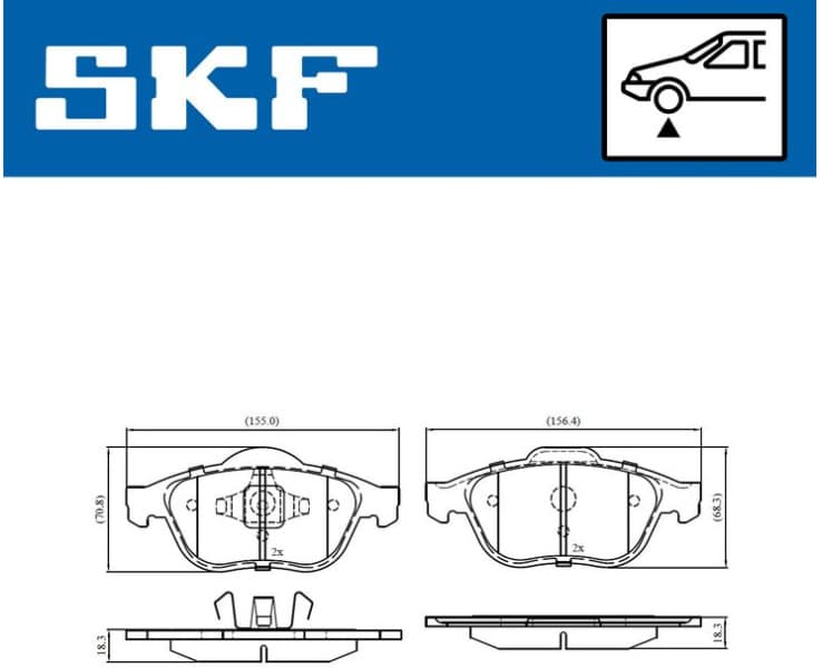 Brake Pad Set, disc brake VKBP80133
