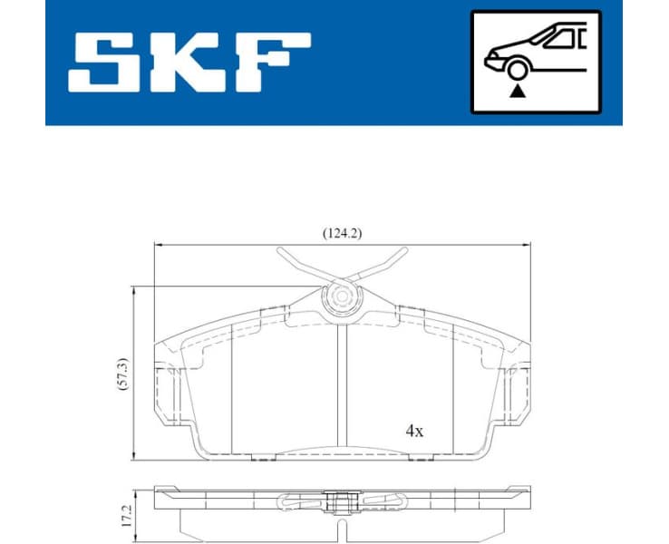 Brake Pad Set, disc brake VKBP80428