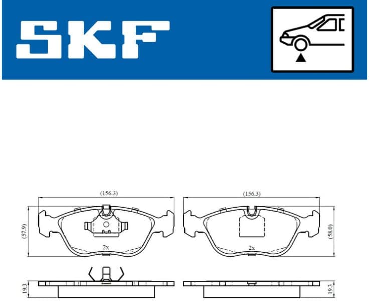 Brake Pad Set, disc brake VKBP80512