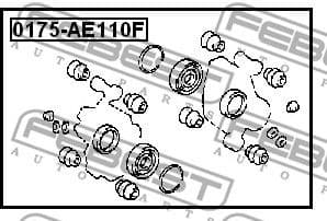 Repair Kit, brake caliper 0175-AE110F - image 2
