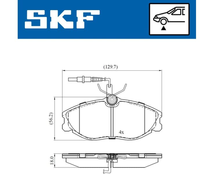 Brake Pad Set, disc brake VKBP80477E