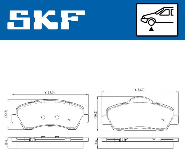 Brake pads front VKBP 80154