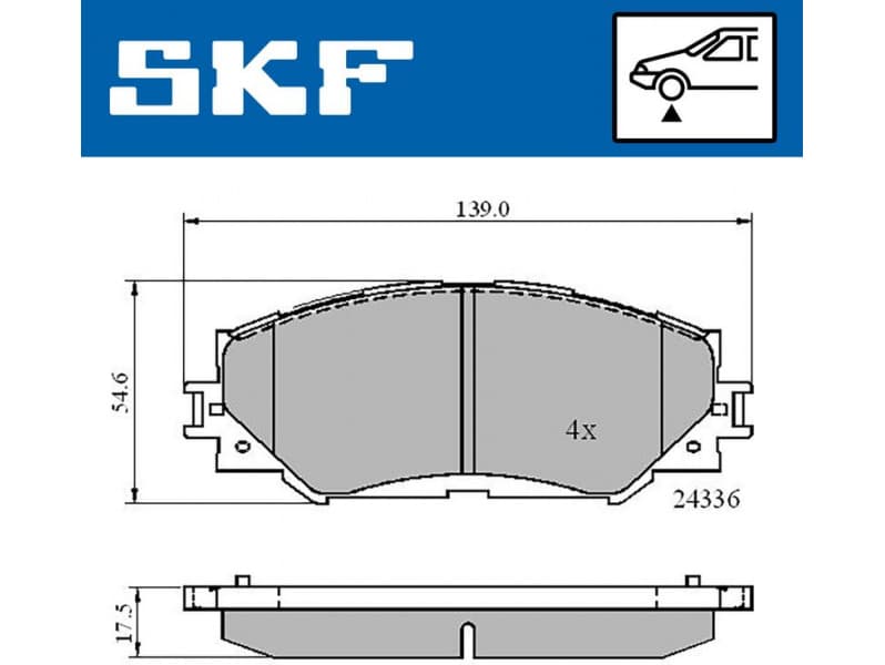 Brake pads front VKBP 80579