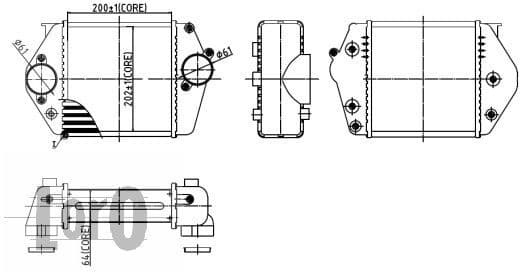 Charge Air Cooler LORO 030-018-0001 - image 3