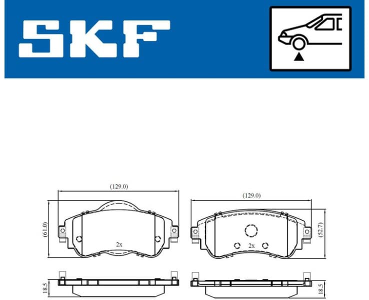 Brake Pad Set, disc brake VKBP80116
