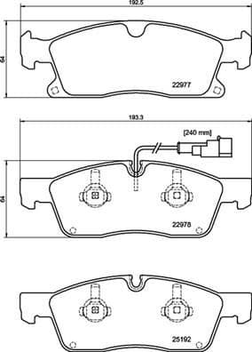 Brake Pad Set, disc brake PRIME LINE P48001