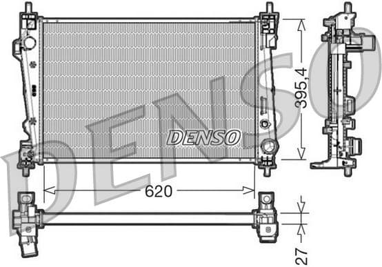 Radiator, engine cooling DRM01007