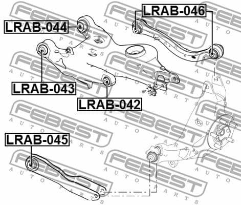 Mounting, control/trailing arm LRAB-042 - image 2