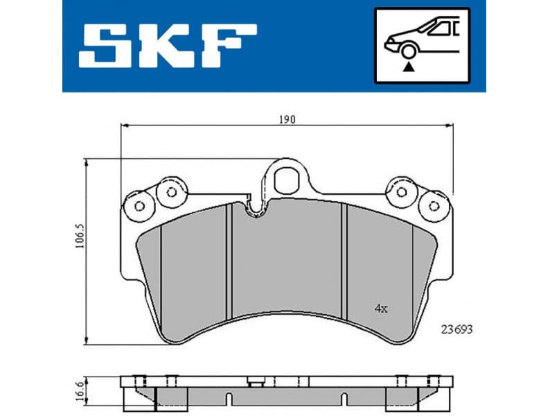 Brake pads front VKBP 80370
