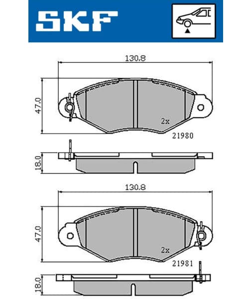 Brake Pad Set, disc brake VKBP80212