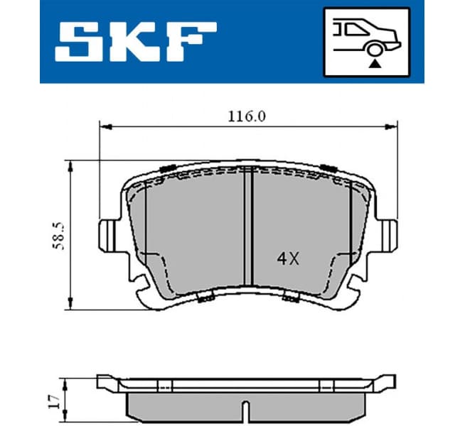 Brake Pad Set, disc brake VKBP90221