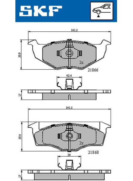 Brake Pad Set, disc brake VKBP80278